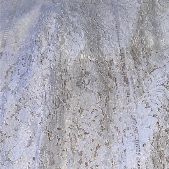 FRENCH CONNECTION WHITE HELENIE LACE JUMPSUIT - Picture 12 of 14